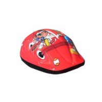 Kit Capacete Cotoveleira Joelheira Infantil Bike Skate Vermelho