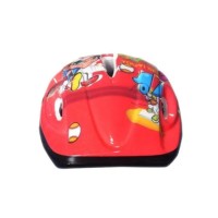 Kit Capacete Cotoveleira Joelheira Infantil Bike Skate Vermelho