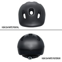 Capacete Ciclismo Bike Infantil Baby C/ Regulador Preto Carb