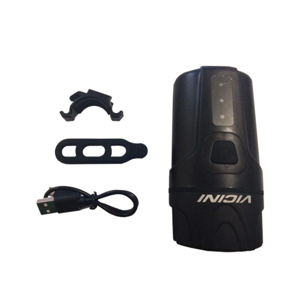 Farol Lanterna Bike 500 Lumens VO-Q5 USB Recarregável Preto Farol Lanterna Bike 500 Lumens VO-Q5 USB Recarregável Preto