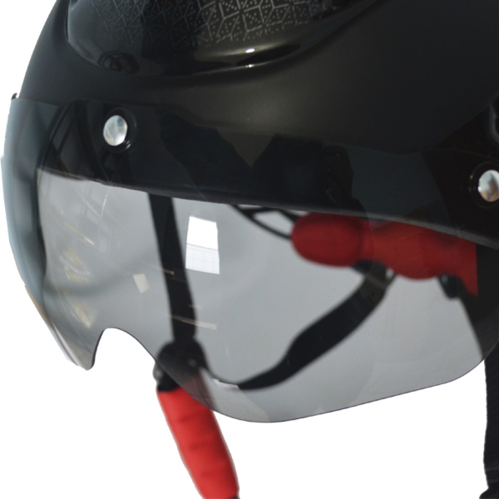 Capacete Ciclismo Adulto Ballistech WT-018 C/ Óculos Preto Capacete Ciclismo Adulto Ballistech WT-018 C/ Óculos Preto