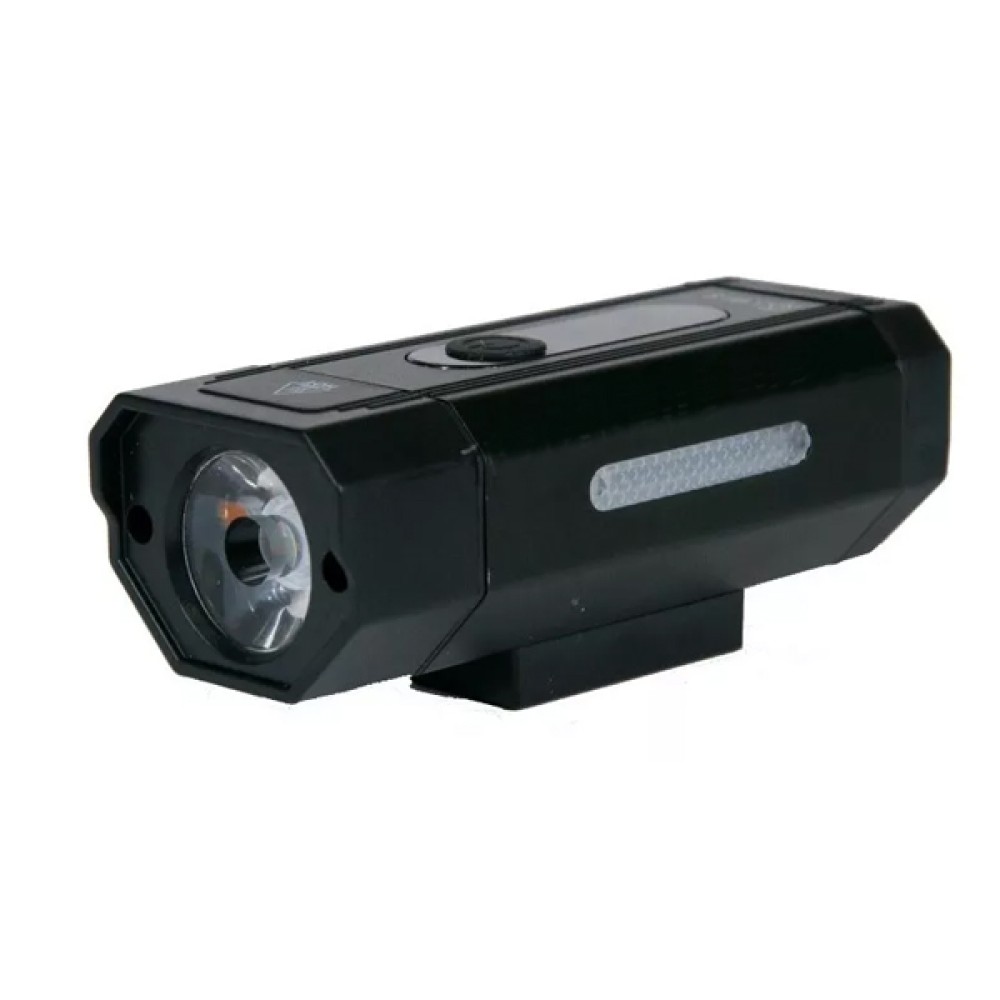 Farol Lanterna Bike 800 Lumens Multifuncional USB Preto