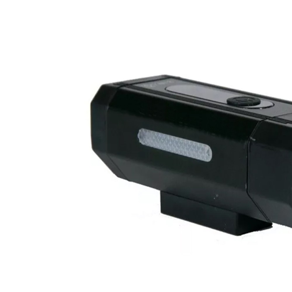 Farol Lanterna Bike 800 Lumens Multifuncional USB Preto Farol Lanterna Bike 800 Lumens Multifuncional USB Preto