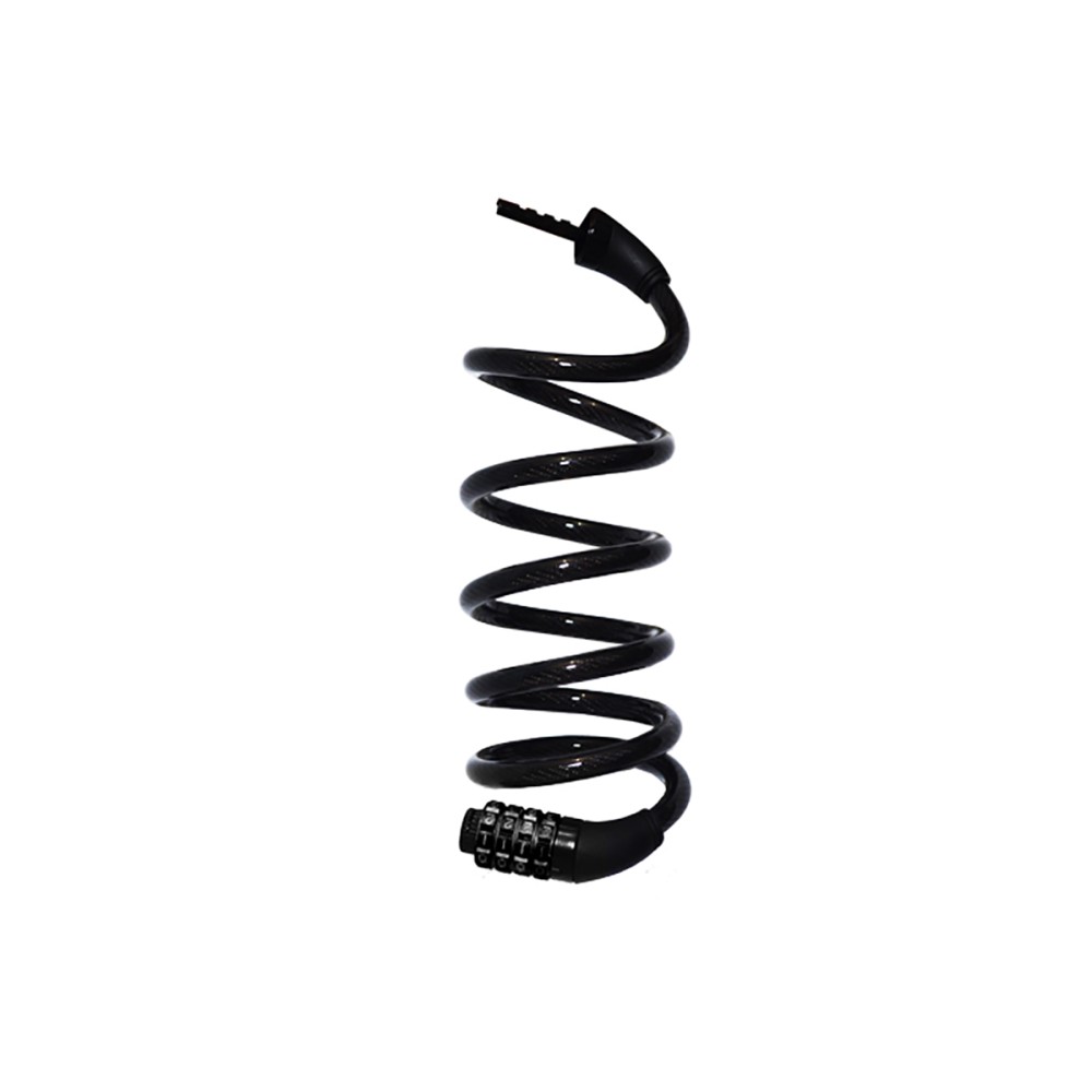 Cadeado Cabo Aço 1,2mx12mm Concept C/ Trava Segredo Preto Cadeado Cabo Aço 1,2mx12mm Concept C/ Trava Segredo Preto