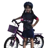 Capacete Ciclismo Bike Infantil Kids Fosco Preto Carbono