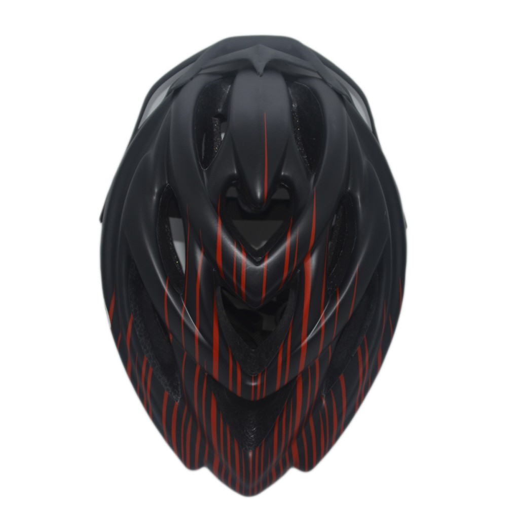 Capacete Ciclismo Adulto Runner Line Grande Preto C/ Vermelho Capacete Ciclismo Adulto Runner Line Grande Preto C/ Vermelho