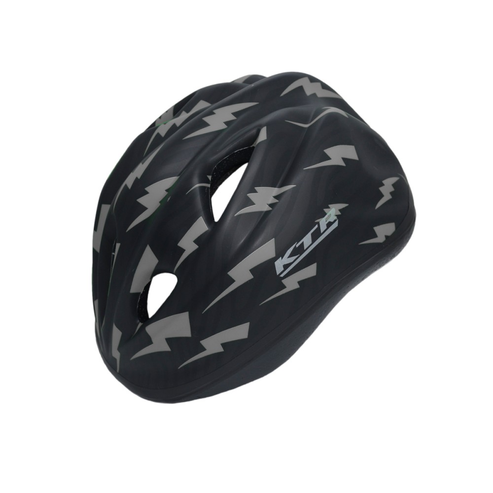 Capacete Ciclismo Infantil Kids Raio Preto Com Vermelho Capacete Ciclismo Infantil Kids Raio Preto Com Vermelho