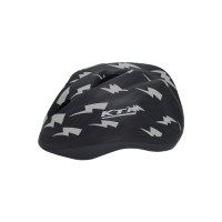 Capacete Ciclismo Infantil Kids Raio Preto Com Vermelho