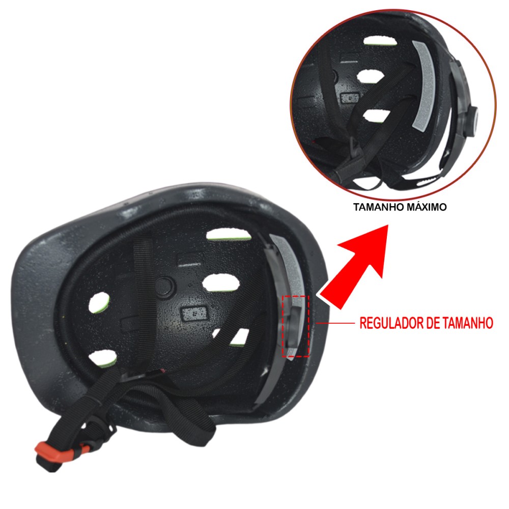 Capacete Ciclismo Infantil Kids Raio Preto Com Laranja Capacete Ciclismo Infantil Kids Raio Preto Com Laranja