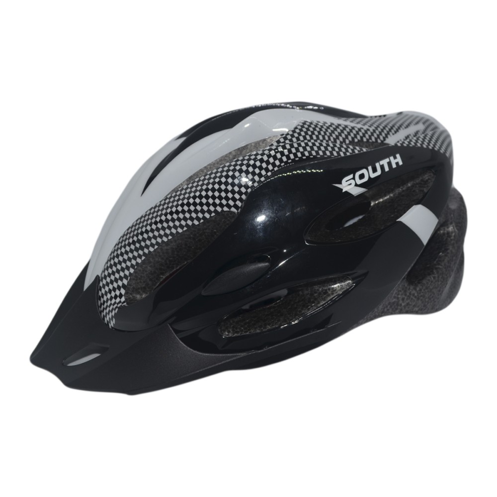 Capacete Ciclismo Element DG-024 C/ Led Adulto Grande Branco