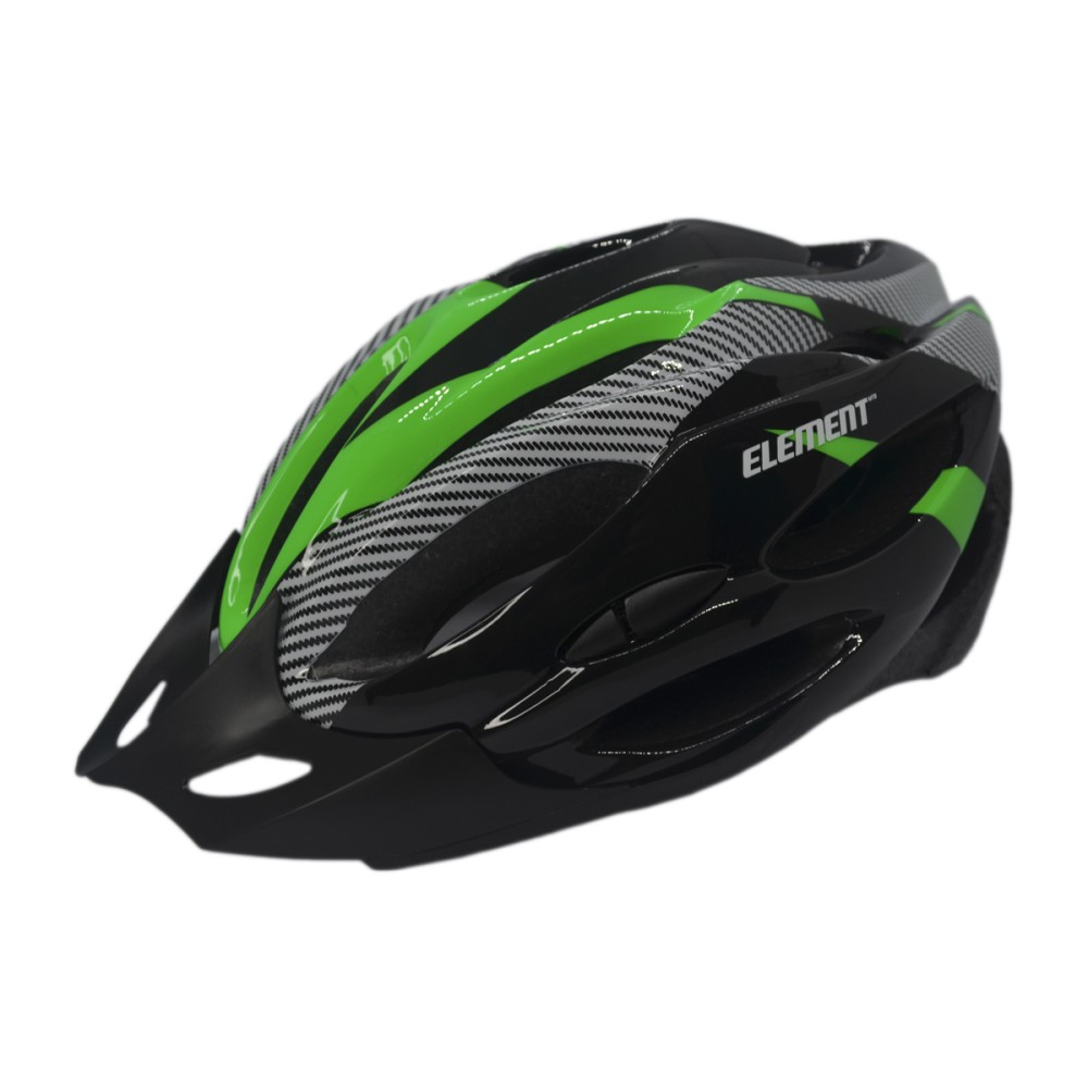 Capacete Ciclismo Element DG-015 C/ Led Adulto Grande Verde
