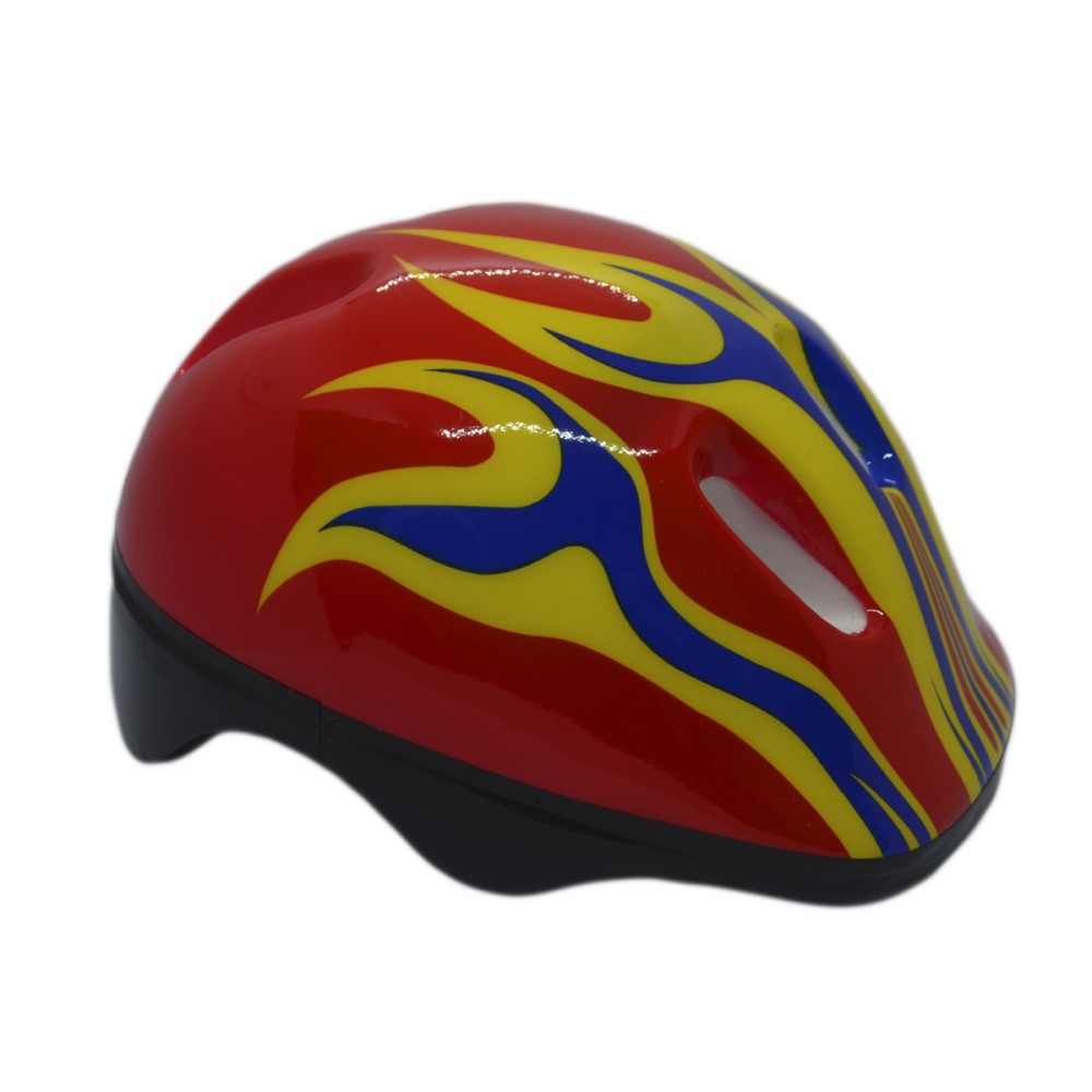 Capacete Ciclismo Infantil Kids Flame KB-08 C/ LED Vermelho Capacete Ciclismo Infantil Kids Flame KB-08 C/ LED Vermelho