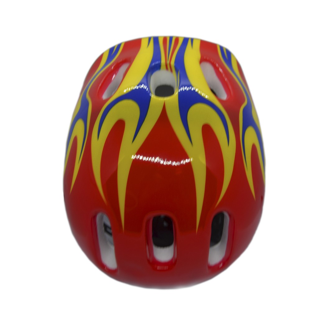 Capacete Ciclismo Infantil Kids Flame KB-08 C/ LED Vermelho Capacete Ciclismo Infantil Kids Flame KB-08 C/ LED Vermelho