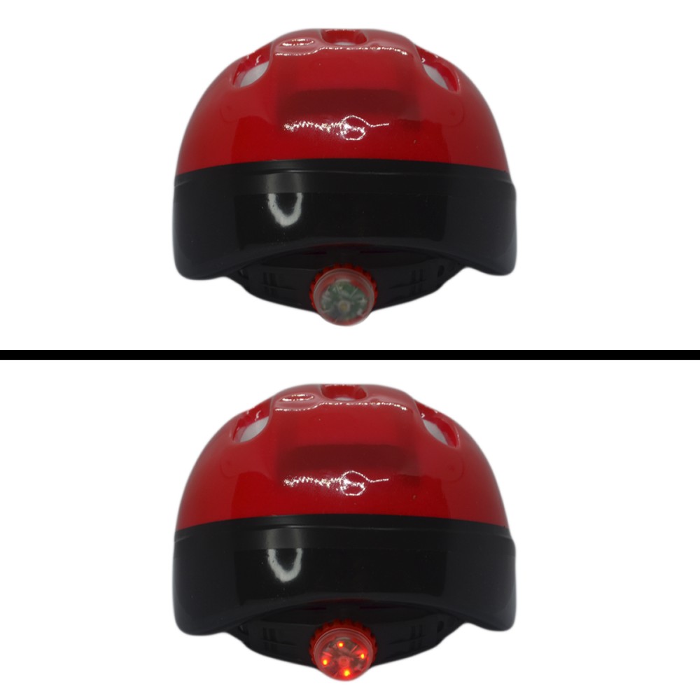 Capacete Ciclismo Infantil Kids Flame KB-08 C/ LED Vermelho Capacete Ciclismo Infantil Kids Flame KB-08 C/ LED Vermelho