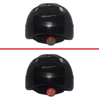 Capacete Ciclismo Infantil Kids Flame KB-11 C/ LED Preto Fire