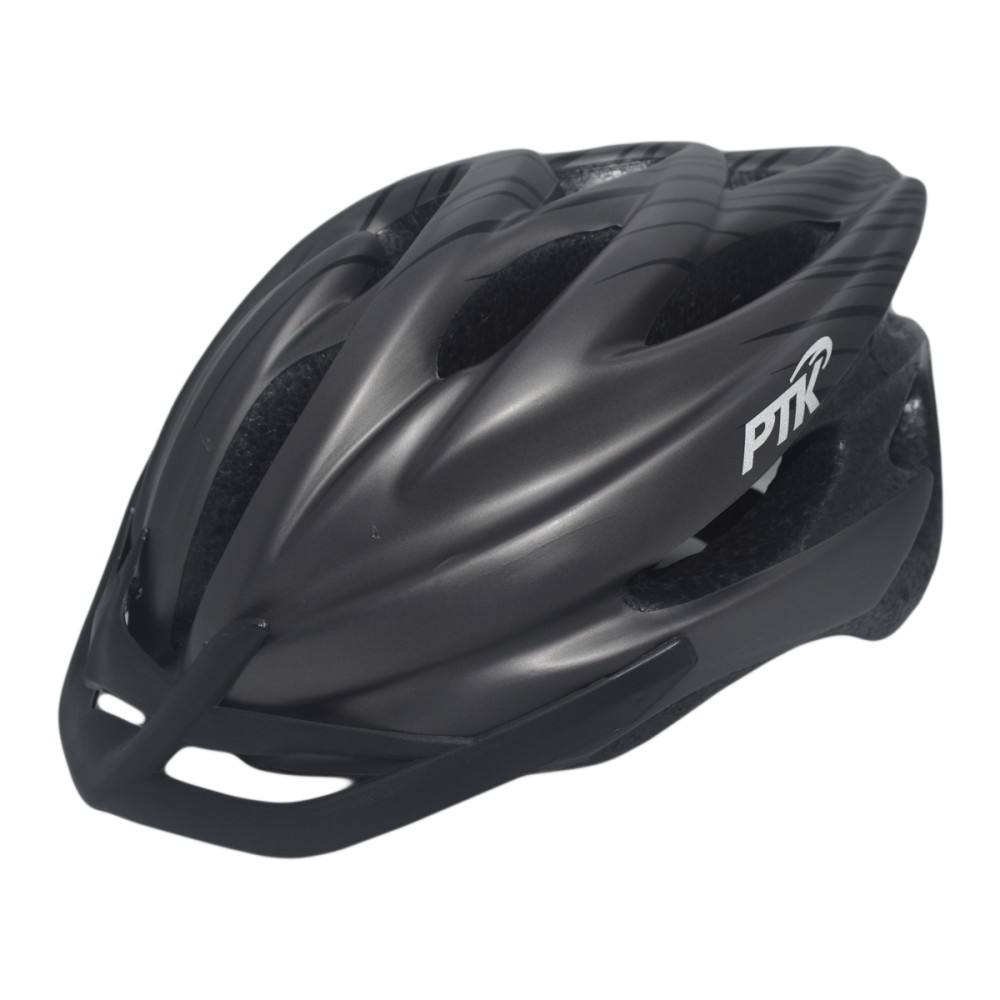 Capacete Ciclismo Adulto Runner Line Grande Preto C/ Grafite Capacete Ciclismo Adulto Runner Line Grande Preto C/ Grafite