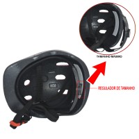 Capacete Ciclismo Infantil Kids Astronauta Preto Com Branco