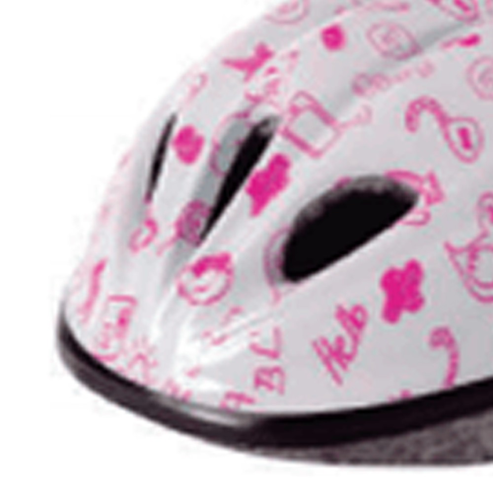 Capacete Ciclismo Infantil Kids Diversao Branco Com Lilas Capacete Ciclismo Infantil Kids Diversao Branco Com Lilas