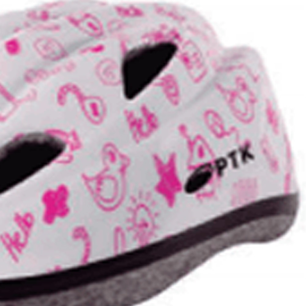 Capacete Ciclismo Infantil Kids Diversao Branco Com Lilas Capacete Ciclismo Infantil Kids Diversao Branco Com Lilas