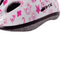 Capacete Ciclismo Infantil Kids Diversao Branco Com Lilas