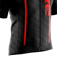 Camisa Ciclismo Refactor Adam Tam. G Preto C/ Vermelho