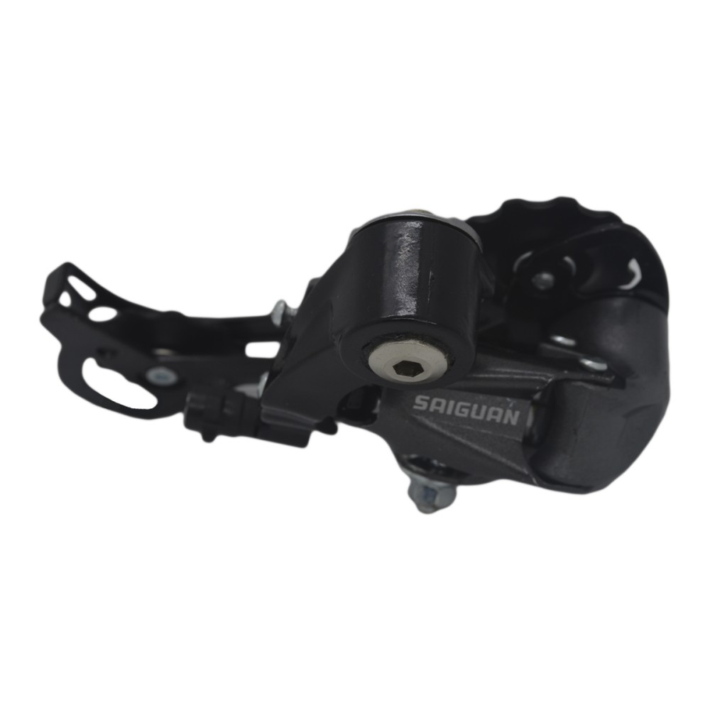 Cambio Traseiro Saiguan HG80A 8V Aluminio Preto Cambio Traseiro Saiguan HG80A 8V Aluminio Preto