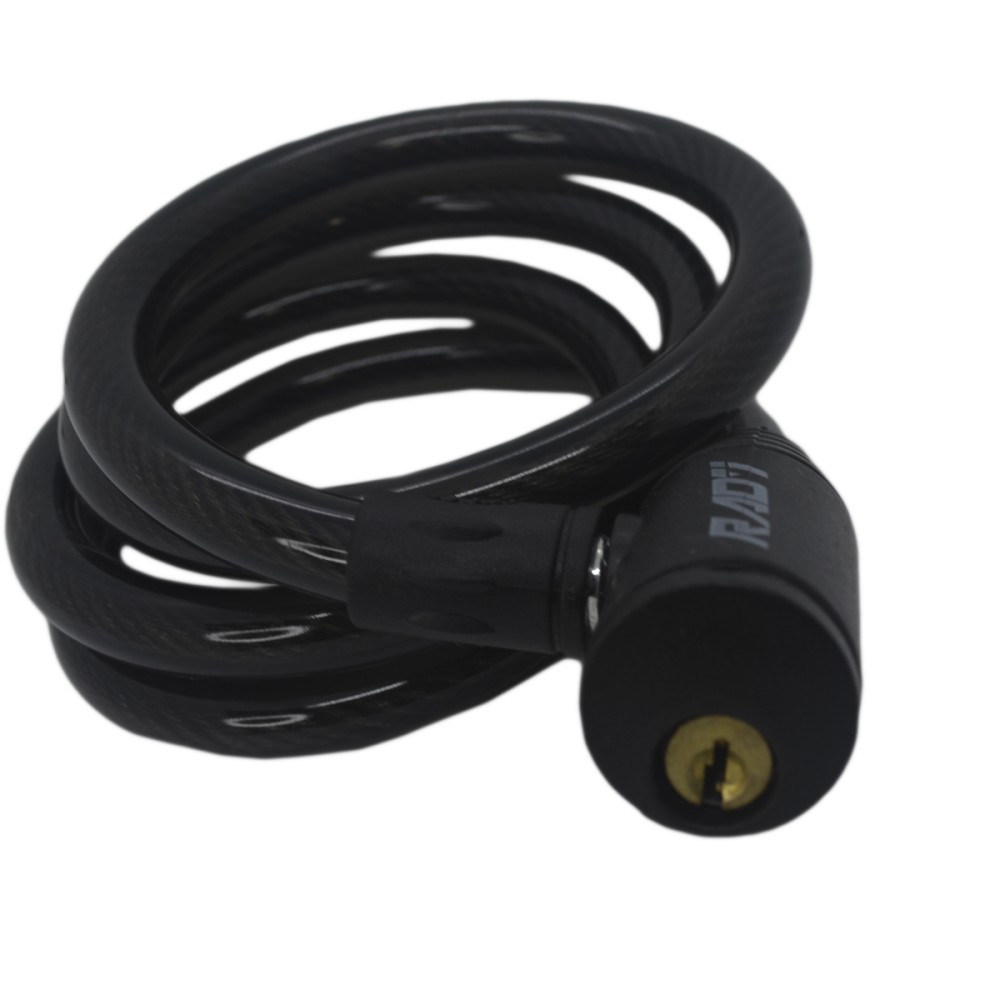 Cadeado Cabo Aço 1,2mx12mm Concept Basic Chave Preto Cadeado Cabo Aço 1,2mx12mm Concept Basic Chave Preto
