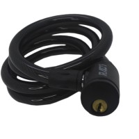 Cadeado Cabo Aço 1,2mx12mm Concept Basic Chave Preto