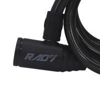 Cadeado Cabo Aço 1,2mx12mm Concept Basic Chave Preto