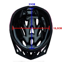 Capacete Ciclismo Adulto RAD7 Concept Led Preto Rosa