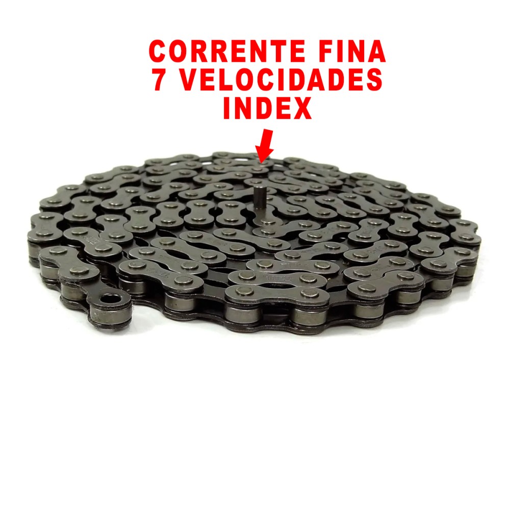 Corrente 1/2x3/32 - Fina Index CB24 6v/7v/8v Cinza Corrente 1/2x3/32 - Fina Index CB24 6v/7v/8v Cinza