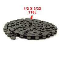 Corrente 1/2x3/32 - Fina Index CB24 6v/7v/8v Cinza