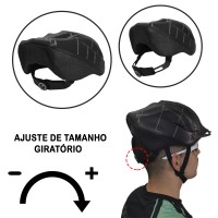 Capacete Ciclismo Bike Adulto Podium Grande Preto Grafite