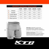 Bermuda Ciclismo Bike KTR PRO Gel D80 Masculina Tam. M Preto