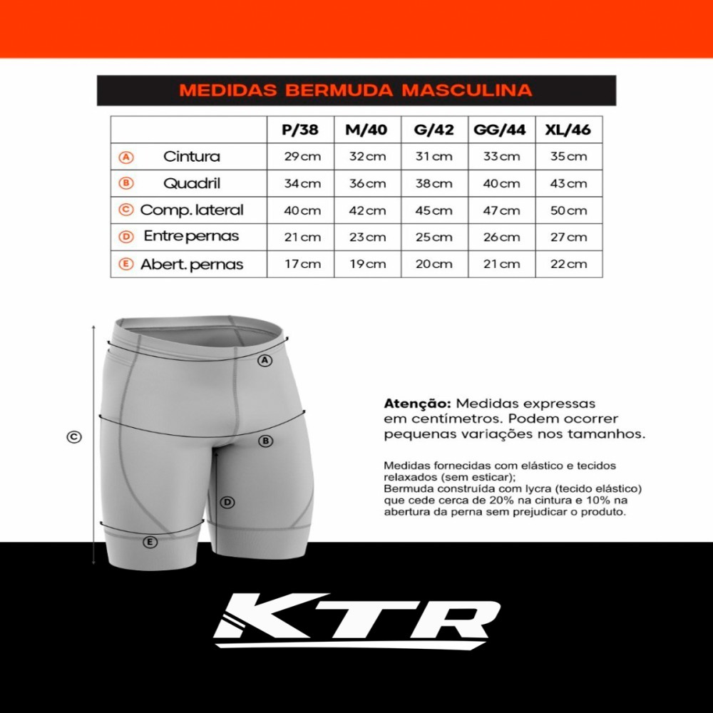 Bermuda Ciclismo Bike KTR PRO Gel D80 Masculina Tam. P Preto Bermuda Ciclismo Bike KTR PRO Gel D80 Masculina Tam. P Preto