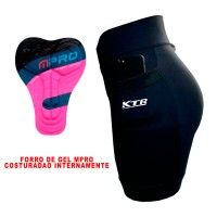 Bermuda Ciclismo Bike KTR PRO Gel D80 Feminina P a XG
