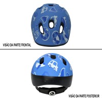 Capacete Ciclismo Bike Infantil Baby C/ Regulador Azul Toys