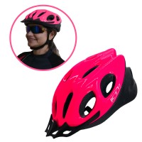 Capacete Ciclismo Bike MTB/SPEED Adulto Flash Rosa C/ Ajuste
