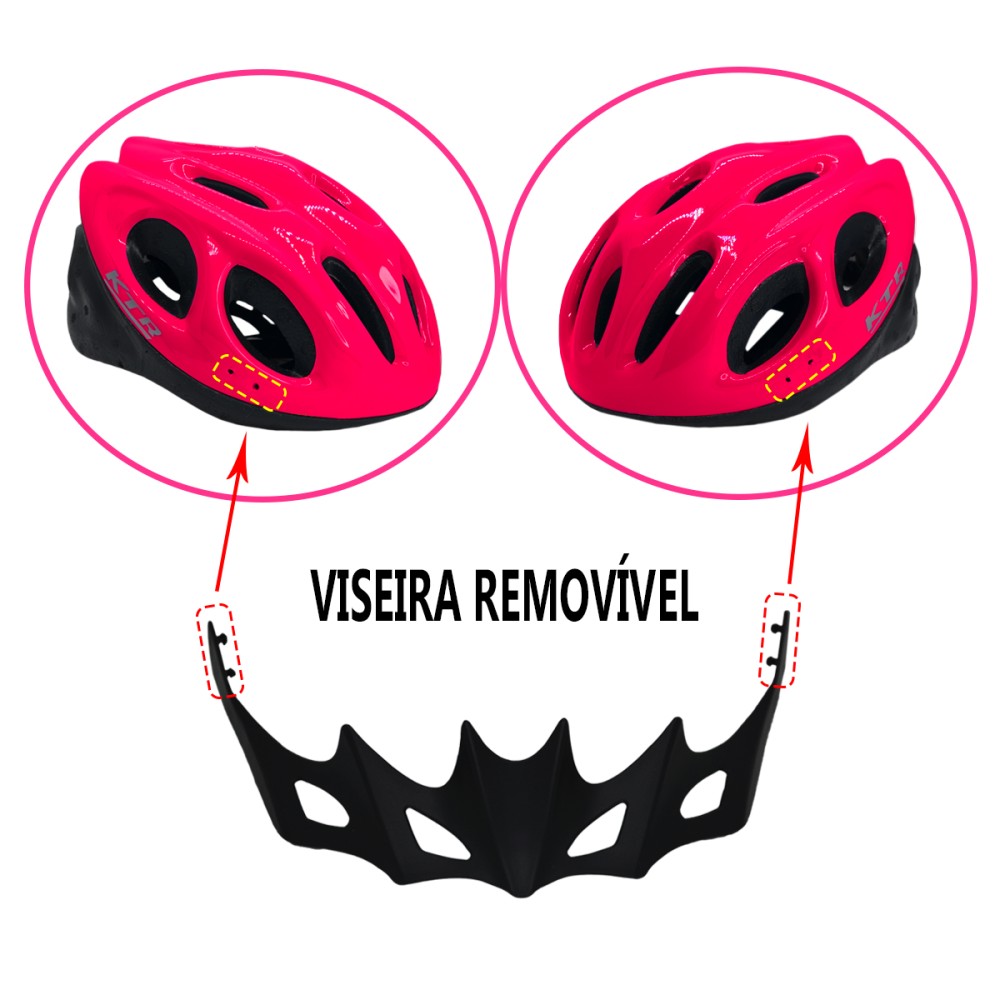 Capacete Ciclismo Bike MTB/SPEED Adulto Flash Rosa C/ Ajuste Capacete Ciclismo Bike MTB/SPEED Adulto Flash Rosa C/ Ajuste