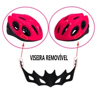 Capacete Ciclismo Bike MTB/SPEED Adulto Flash Rosa C/ Ajuste