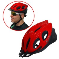 Capacete Ciclismo Bike MTB/SPEED Adulto Flash Vermelho Ajust