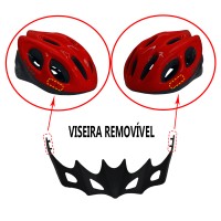Capacete Ciclismo Bike MTB/SPEED Adulto Flash Vermelho Ajust