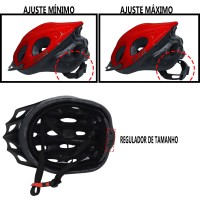 Capacete Ciclismo Bike MTB/SPEED Adulto Flash Vermelho Ajust