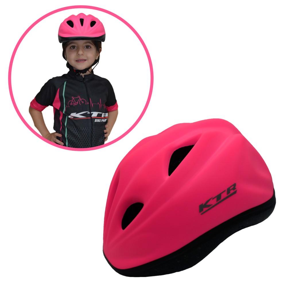 Capacete Ciclismo Infantil Kids Fosco Rosa Fosco Capacete Ciclismo Infantil Kids Fosco Rosa Fosco