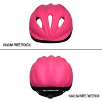 Capacete Ciclismo Infantil Kids Fosco Rosa Fosco