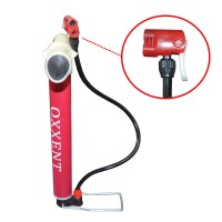 Bomba Oficina Nylon Media 33cm Invertida Base Aço Vermelho