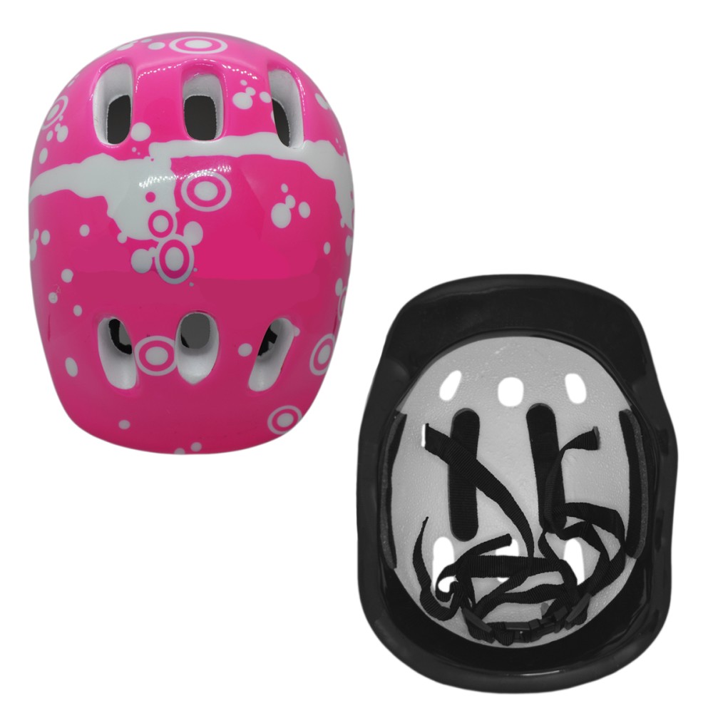 Kit Proteção Infantil Capacete+Joelheira+Cotoveleira -Rosa Kit Proteção Infantil Capacete+Joelheira+Cotoveleira -Rosa