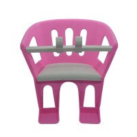 Cadeirinha Boneca Baby P/ Bicicleta Infantil Alive Rosa Bco