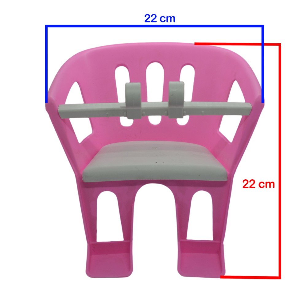Cadeirinha Boneca Baby P/ Bicicleta Infantil Alive Rosa Bco Cadeirinha Boneca Baby P/ Bicicleta Infantil Alive Rosa Bco