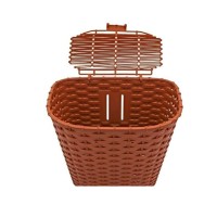 Cesta Cestinha Bicicleta Reforçada Retrô Vintage Marrom